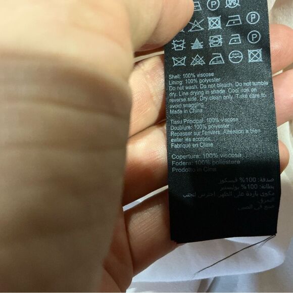 All Saints Brown and White Maxi Asymmetrical Skirt - Picture 7 of 7